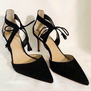 Ann Taylor Carson Suede Tassel Pumps